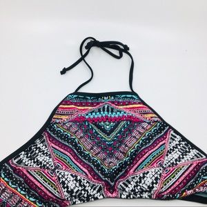 MOSSIMO WOMENS SWIM TANKINI Berry Multi TOP NWT M